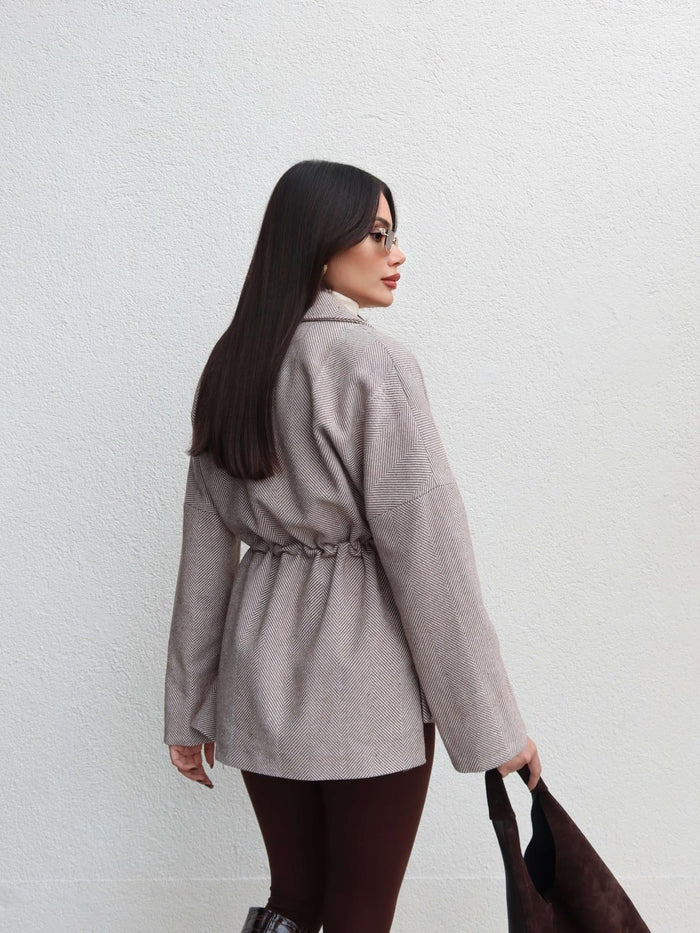 Balıksırtı Bel Ayarlanabilir Kısa Kaban