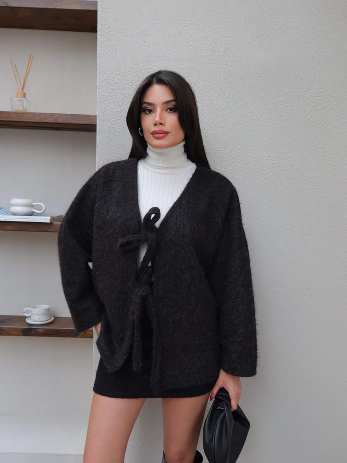 Çift Bağcıklı Kırçıllı Ceket