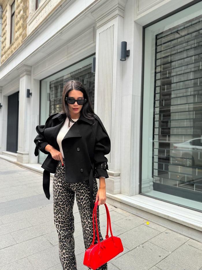 Parkas Kısa Kaşe Kaban