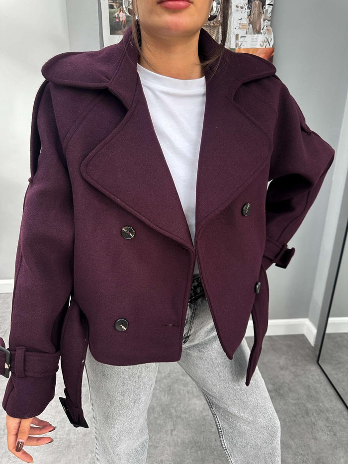 Parkas Kısa Kaşe Kaban