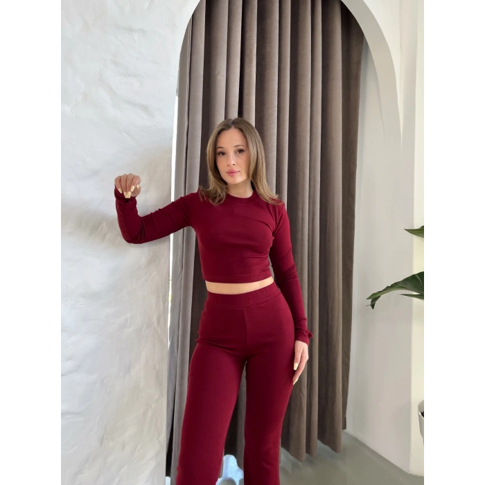 Parmak Geçirmeli Vibe Set Takım Bordo