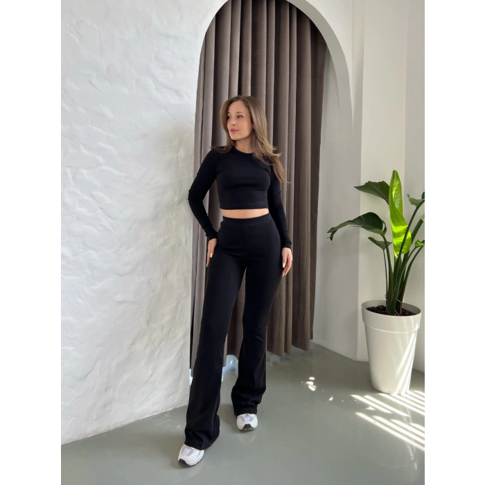 Parmak Geçirmeli Vibe Set Takım Siyah