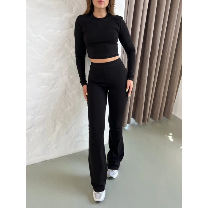 Parmak Geçirmeli Vibe Set Takım Siyah