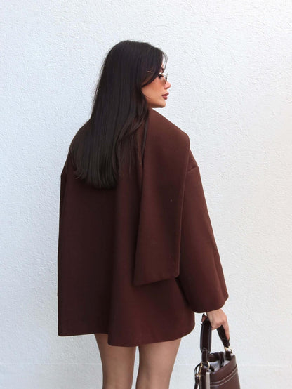 Atkılı Kaşe Ceket