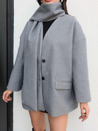 Atkılı Kaşe Ceket