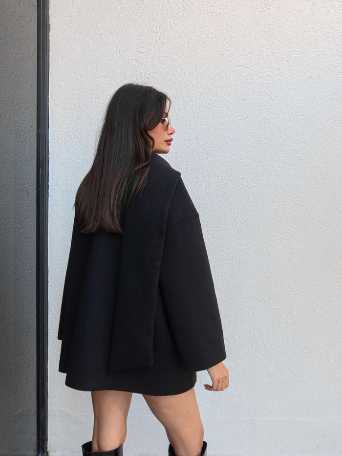 Atkılı Kaşe Ceket