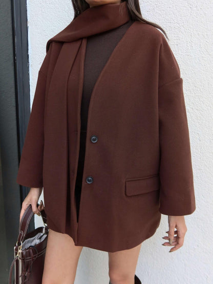 Atkılı Kaşe Ceket