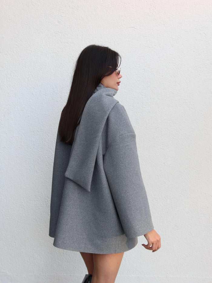 Atkılı Kaşe Ceket