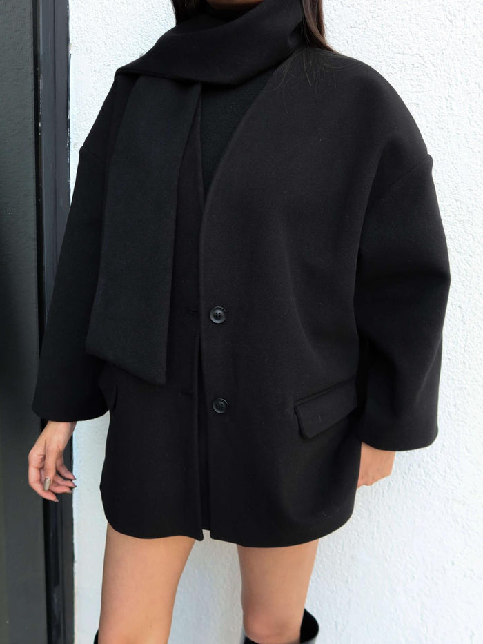 Atkılı Kaşe Ceket