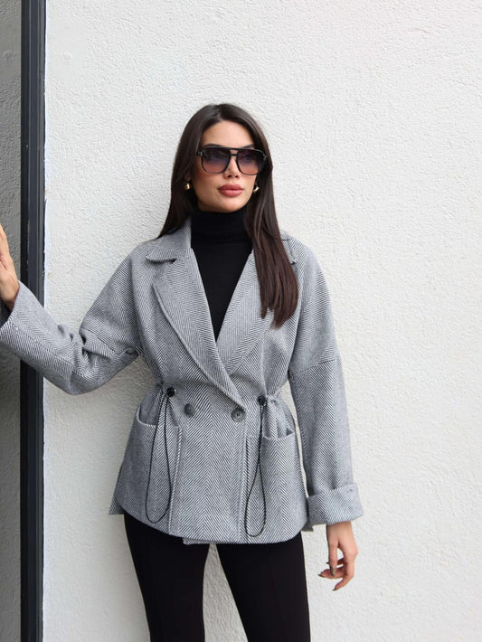 Balıksırtı Bel Ayarlanabilir Kısa Kaban