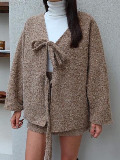 Çift Bağcıklı Kırçıllı Ceket