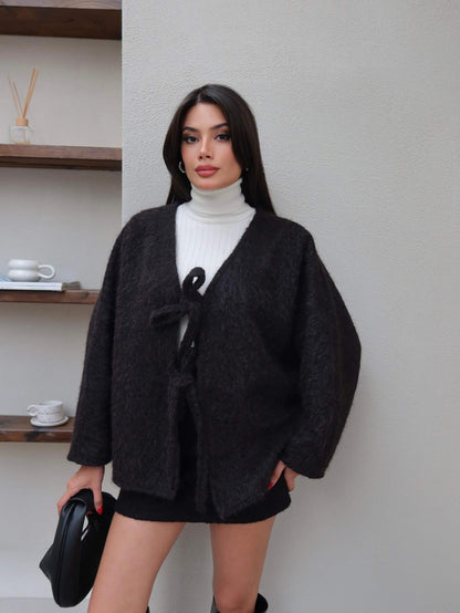 Çift Bağcıklı Kırçıllı Ceket