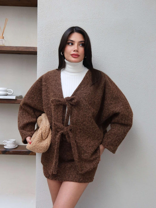 Çift Bağcıklı Kırçıllı Ceket