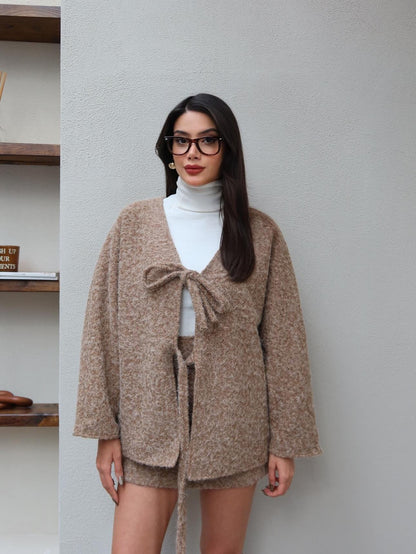 Çift Bağcıklı Kırçıllı Ceket