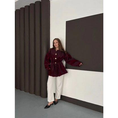 Grace Yumoş Kaban Bordo