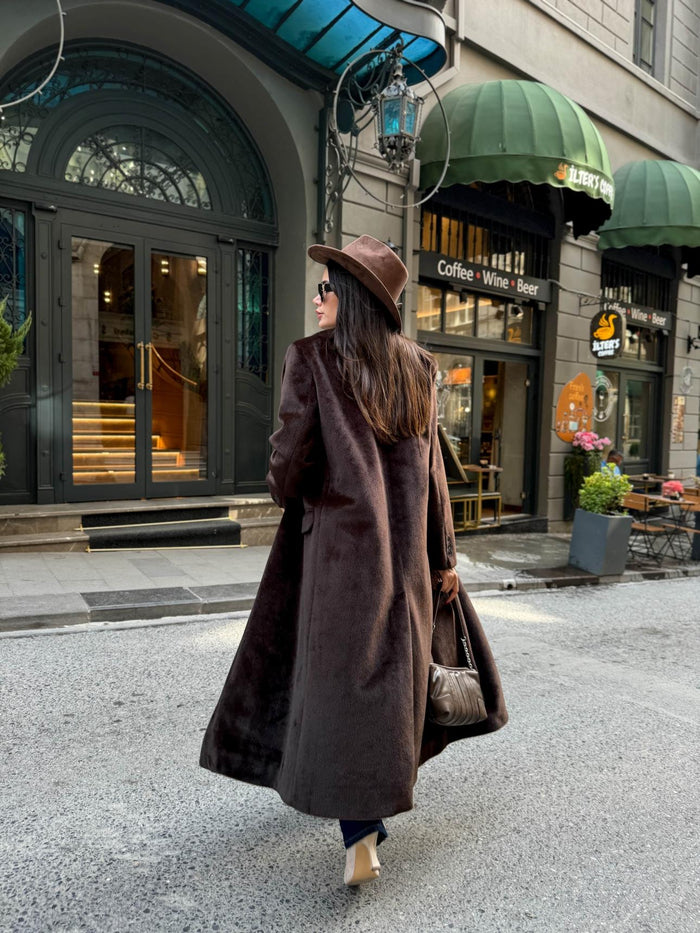 Kahverengi Soft Uzun Kaban