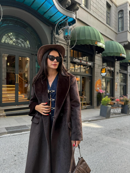 Kahverengi Soft Uzun Kaban