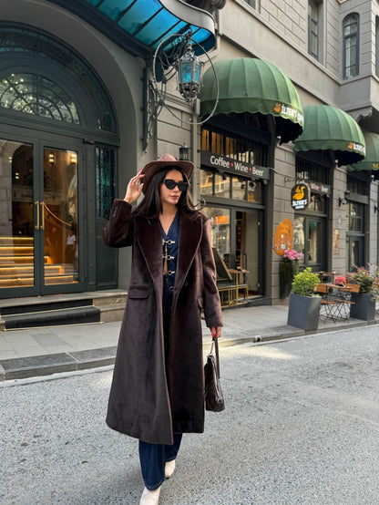 Kahverengi Soft Uzun Kaban