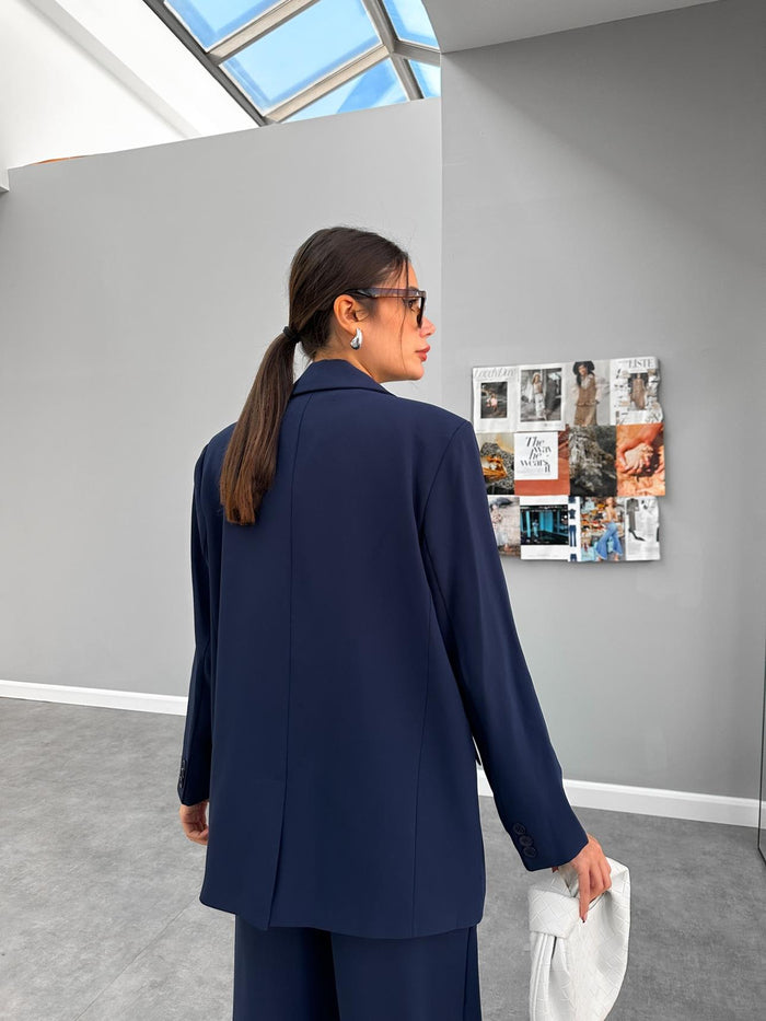 Siyah Casual Blazer Ceket