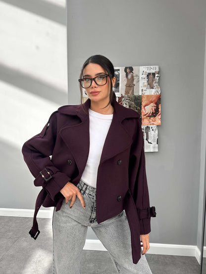 Parkas Kısa Kaşe Kaban