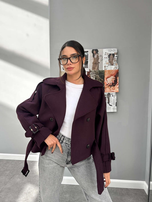 Parkas Kısa Kaşe Kaban