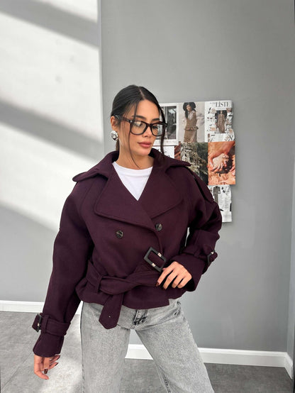 Parkas Kısa Kaşe Kaban