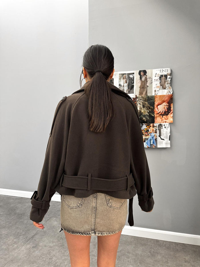 Parkas Kısa Kaşe Kaban