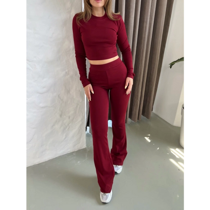 Parmak Geçirmeli Vibe Set Takım Bordo