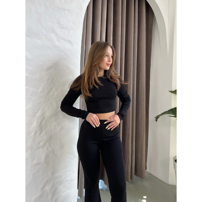 Parmak Geçirmeli Vibe Set Takım Siyah
