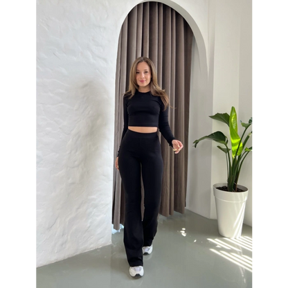 Parmak Geçirmeli Vibe Set Takım Siyah
