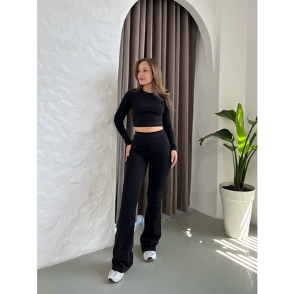 Parmak Geçirmeli Vibe Set Takım Siyah