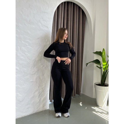 Parmak Geçirmeli Vibe Set Takım Siyah