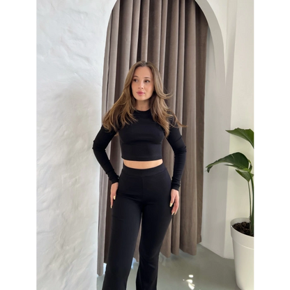 Parmak Geçirmeli Vibe Set Takım Siyah