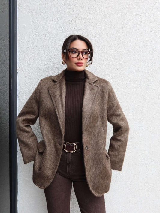 Sakallı Kaşe Ceket