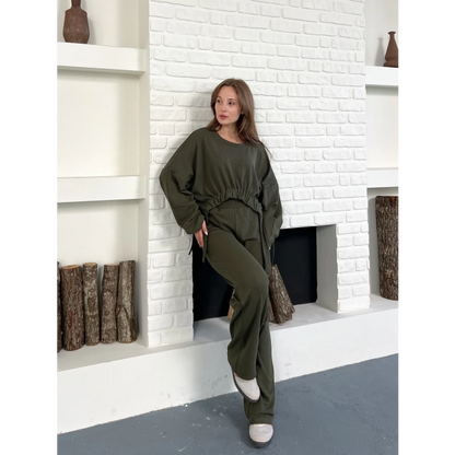 Tasarım İkili Set Haki